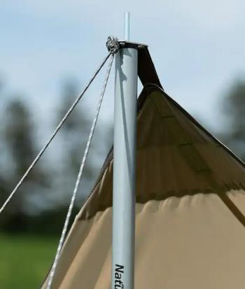 7 139 р. Тент кемпинговый Naturehike 3Х5 м., серебристый Naturehike nh20tm006-slv35  с доставкой в г. Майкоп. Увеличить фотографию 2