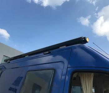 112 989 р. Маркиза автомобильная РИФ 3,5х2,5 м кассетная с электроприводом, корпус черный РИФ rif5833-3525bm  с доставкой в г. Майкоп. Увеличить фотографию 4
