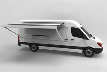 144 319 р. Маркиза автомобильная РИФ 5,0х2,5 м кассетная с электроприводом, корпус белый РИФ rif5933-5025m  с доставкой в г. Майкоп. Увеличить фотографию 2