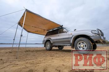 25 759 р. Маркиза автомобильная РИФ комбинированная (прямоугольная с веерной частью) 2,0х2,5 м (правая) РИФ rifavf0720250602  с доставкой в г. Майкоп. Увеличить фотографию 6