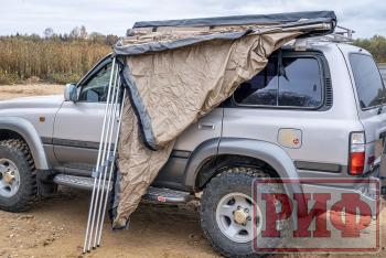 26 189 р. Маркиза автомобильная РИФ комбинированная (прямоугольная с веерной частью) 2,0х2,0 м (левая) РИФ rifavf072520601  с доставкой в г. Майкоп. Увеличить фотографию 15