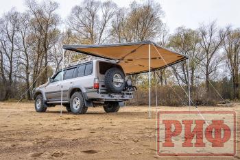 26 189 р. Маркиза автомобильная РИФ комбинированная (прямоугольная с веерной частью) 2,0х2,0 м (правая) РИФ rifavf072520602  с доставкой в г. Майкоп. Увеличить фотографию 1
