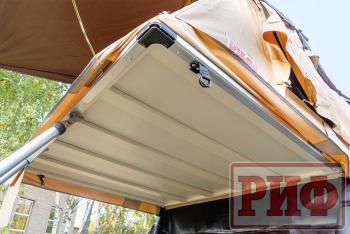 125 439 р. Палатка на крышу автомобиля РИФ Soft RT01-140, тент песочный, корпус черный, 240х140х130 см РИФ rifrt011406090w  с доставкой в г. Майкоп. Увеличить фотографию 17