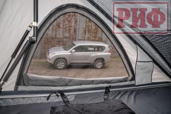 144 679 р. Палатка на крышу автомобиля РИФ Hard RT05-125, корпус белый, тент светло-серый, 210х125х150 РИФ rifrt051258010w  с доставкой в г. Майкоп. Увеличить фотографию 11