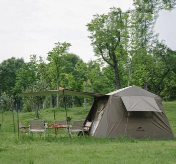 39 259 р. Палатка Naturehike Village 6.0 II поколения 4-местная, коричневая Naturehike cnk2300zp021-br  с доставкой в г. Майкоп. Увеличить фотографию 3