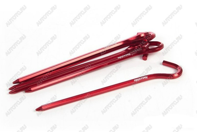 349 р. Колышки Naturehike алюминиевые (6 шт.) 17 см, красный, шестигранный Naturehike nh17d027-d-re  с доставкой в г. Майкоп