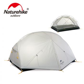 19 099 р. Палатка Naturehike Mongar Si 2-местная, алюминиевый каркас, сверхлегкая, серая Naturehike nh17t007-m-lgdgr  с доставкой в г. Майкоп. Увеличить фотографию 1