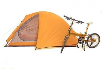 13 899 р. Палатка Naturehike Cycling Si 2-местная, алюминиевый каркас, сверхлегкая, оранжевая Naturehike nh18a180-d-2dor  с доставкой в г. Майкоп. Увеличить фотографию 8