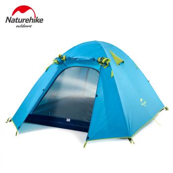9 839 р. Палатка Naturehike P-Series 2-местная, алюминиевый каркас, голубая Naturehike nh18z022-p-2sbl  с доставкой в г. Майкоп. Увеличить фотографию 1