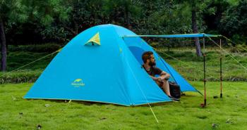 9 839 р. Палатка Naturehike P-Series 2-местная, алюминиевый каркас, голубая Naturehike nh18z022-p-2sbl  с доставкой в г. Майкоп. Увеличить фотографию 16