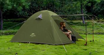 11 989 р. Палатка Naturehike P-Series 4-местная, алюминиевый каркас, зеленая Naturehike nh18z044-p-4dgr  с доставкой в г. Майкоп. Увеличить фотографию 5