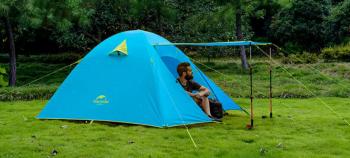11 989 р. Палатка Naturehike P-Series 4-местная, алюминиевый каркас, голубая Naturehike nh18z044-p-4sbl  с доставкой в г. Майкоп. Увеличить фотографию 16