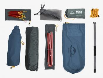 17 139 р. Палатка Naturehike Mongar 2-местная, алюминиевый каркас, сверхлегкая, синяя Naturehike nh19m002-j-dbl  с доставкой в г. Майкоп. Увеличить фотографию 5