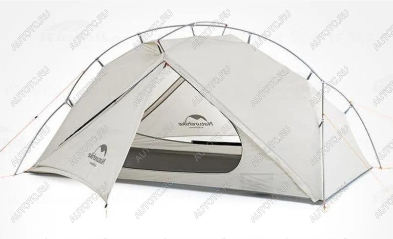 13 669 р. Палатка Naturehike VIK Si, 2-местная, алюминиевый каркас, белая Naturehike nh19zp003-1-2w  с доставкой в г. Майкоп