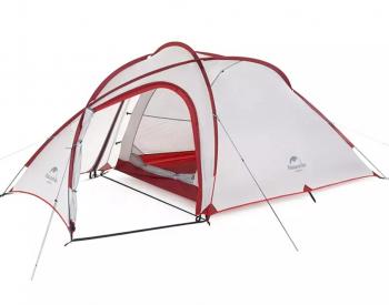 26 969 р. Палатка Naturehike Hiby Si 4-местная, алюминиевый каркас, серо-красный Naturehike nh19zp005-dg  с доставкой в г. Майкоп. Увеличить фотографию 3