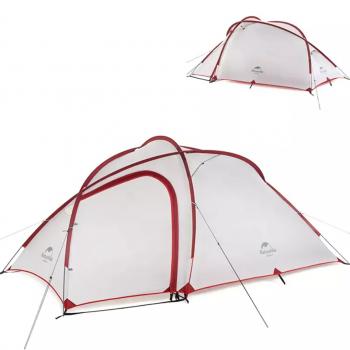 26 969 р. Палатка Naturehike Hiby Si 4-местная, алюминиевый каркас, серо-красный Naturehike nh19zp005-dg  с доставкой в г. Майкоп. Увеличить фотографию 2
