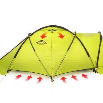 24 779 р. Палатка Naturehike Lgloo Alpine, 2-местная Naturehike nh19zp012-li  с доставкой в г. Майкоп. Увеличить фотографию 3