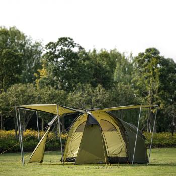 23 709 р. Палатка Naturehike Could Tourer 2-местная+ мотоцикл, алюминиевый каркас, серый Naturehike nh19zp013-g  с доставкой в г. Майкоп. Увеличить фотографию 4
