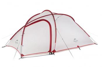21 599 р. Палатка Naturehike Hiby Si 3-местная, алюминиевый каркас, серо-красная Naturehike nh19zp016-dg  с доставкой в г. Майкоп. Увеличить фотографию 1