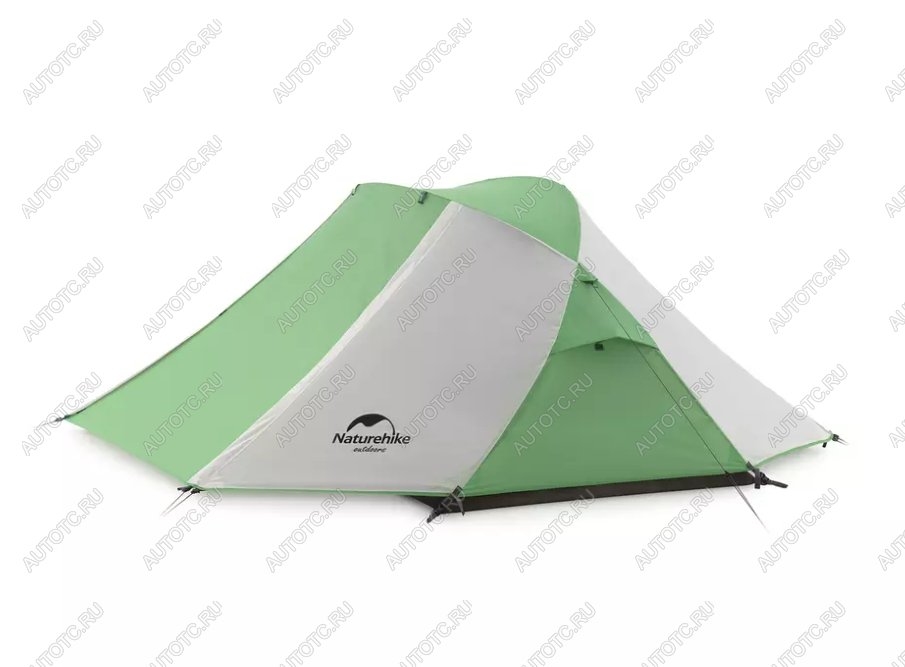 14 159 р. Палатка Naturehike Butterfly 2-местная, алюминиевый каркас, бело-зеленая Naturehike nh21yw132-whgr  с доставкой в г. Майкоп