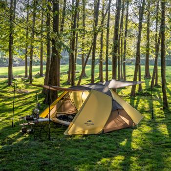 14 159 р. Палатка Naturehike Butterfly 2-местная, алюминиевый каркас, желто-коричневый Naturehike nh21yw132-yebr  с доставкой в г. Майкоп. Увеличить фотографию 6