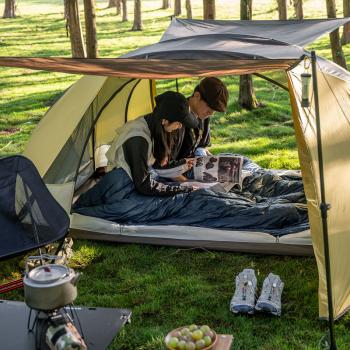 14 159 р. Палатка Naturehike Butterfly 2-местная, алюминиевый каркас, желто-коричневый Naturehike nh21yw132-yebr  с доставкой в г. Майкоп. Увеличить фотографию 5
