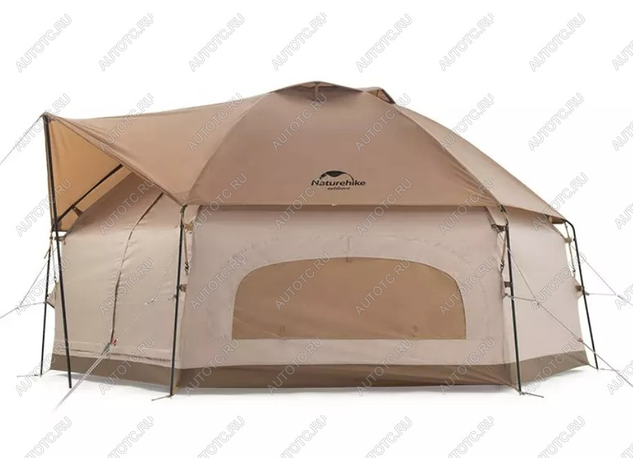 39 349 р. Палатка Naturehike Hexagon шестиугольная 4-местная, алюминиевый каркас, песочный Naturehike nh21zp001-dkh  с доставкой в г. Майкоп