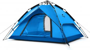 8 529 р. Палатка Naturehike 3-местная, быстросборная, синяя Naturehike nh21zp008-3bl  с доставкой в г. Майкоп. Увеличить фотографию 2
