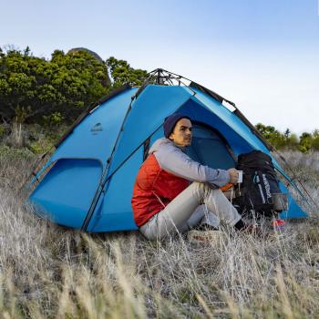 8 529 р. Палатка Naturehike 3-местная, быстросборная, синяя Naturehike nh21zp008-3bl  с доставкой в г. Майкоп. Увеличить фотографию 6