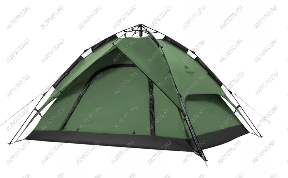 9 179 р. Палатка Naturehike 4-местная, быстросборная, зеленая Naturehike nh21zp008-4fgr  с доставкой в г. Майкоп