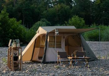 29 739 р. Палатка Naturehike Village 5.0 4-местная, алюминиевый каркас, снежная юбка, зеленая Naturehike nh21zp009-agr  с доставкой в г. Майкоп. Увеличить фотографию 3