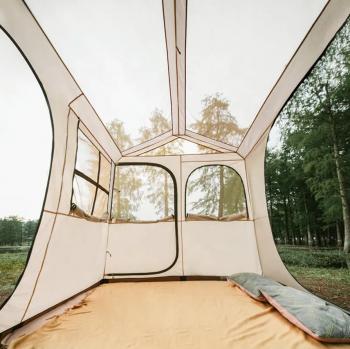 29 739 р. Палатка Naturehike Village 5.0 4-местная, алюминиевый каркас, снежная юбка, бежевая Naturehike nh21zp009-kh  с доставкой в г. Майкоп. Увеличить фотографию 17
