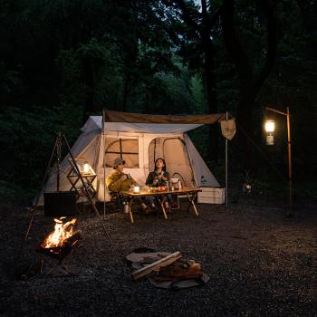 29 739 р. Палатка Naturehike Village 5.0 4-местная, алюминиевый каркас, снежная юбка, бежевая Naturehike nh21zp009-kh  с доставкой в г. Майкоп. Увеличить фотографию 5