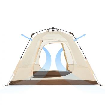 13 949 р. Палатка Naturehike Ango 3-местная, быстросборная, бежевая Naturehike nh21zp010-kh  с доставкой в г. Майкоп. Увеличить фотографию 5