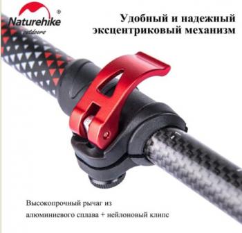 13 249 р. Палки треккинговые, телескопические карбон, красные, для ходьбы (2 шт.) Naturehike nh20ds003-red.set  с доставкой в г. Майкоп. Увеличить фотографию 4