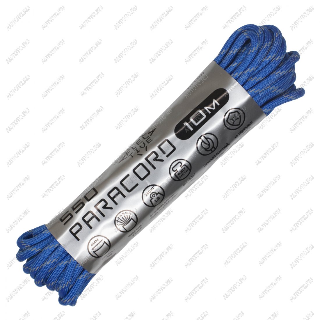 379 р. Паракорд 550 CORD nylon 10м световозвращающий (blue) CORD 550.n10.lm.bl  с доставкой в г. Майкоп
