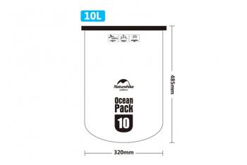 899 р. Гермомешок Naturehike Ocean Pack 10 л. (оранжевый) Naturehike fs15m010-j-10or  с доставкой в г. Майкоп. Увеличить фотографию 6