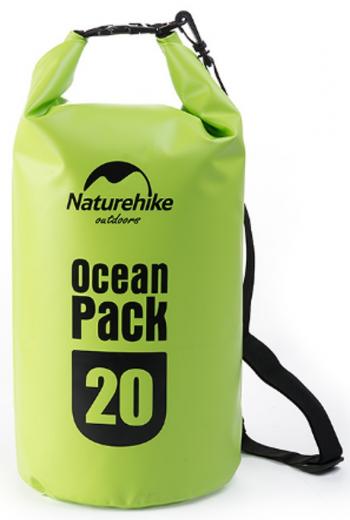 1 059 р. Гермомешок Naturehike Ocean Pack 20 л. (зелёный) Naturehike fs15m010-j-20gr  с доставкой в г. Майкоп. Увеличить фотографию 1