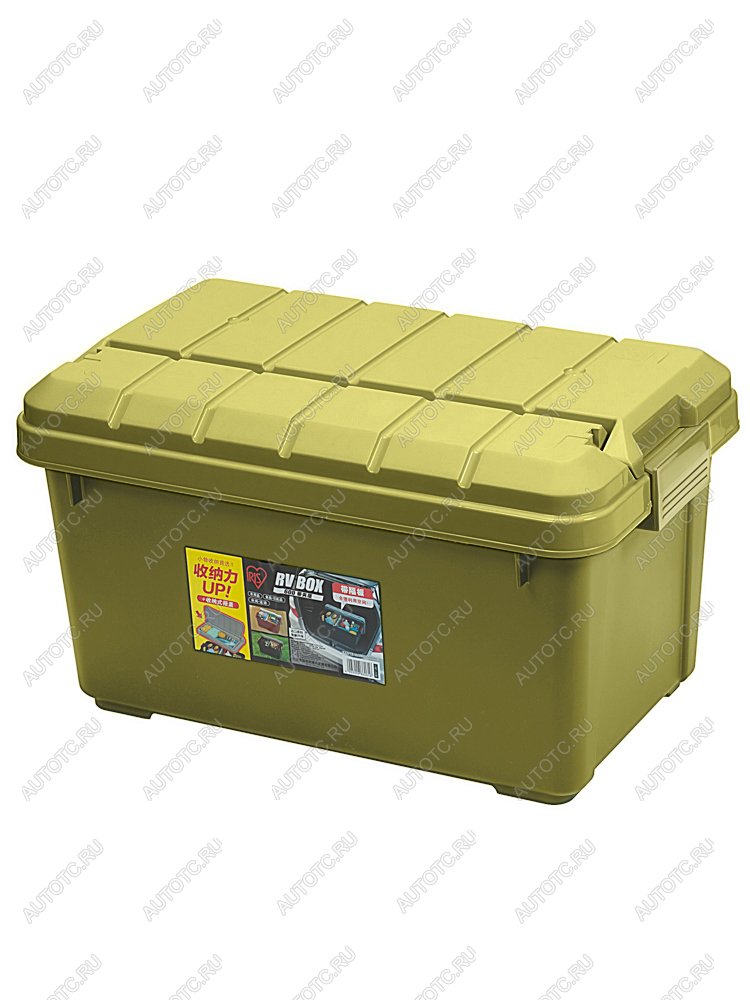 5 139 р. Ящик экспедиционный IRIS RV BOX RV600C c двойной разделенной крышкой, 40 л 61,5x37,5x34 см хаки IRIS OHYAMA rv600ckh  с доставкой в г. Майкоп