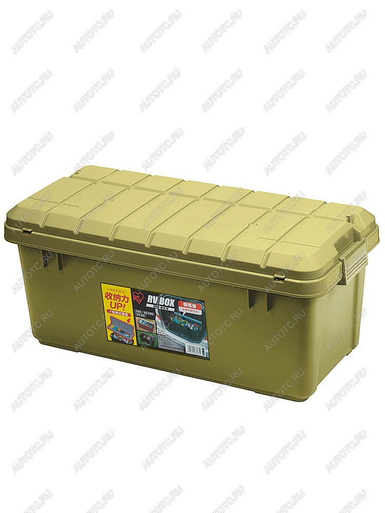 6 479 р. Ящик экспедиционный IRIS RV BOX 800 c двойной разделенной крышкой 79x37x33 см хаки IRIS OHYAMA rv800ckh  с доставкой в г. Майкоп