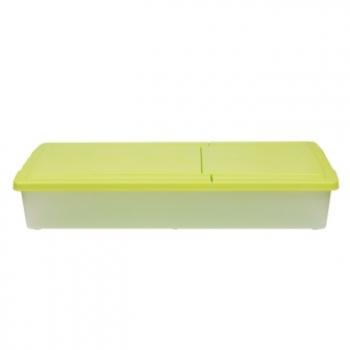 5 389 р. Короб для хранения IRIS UNDER-BED PLASTIC BOX 46л, зеленый IRIS OHYAMA ub950-gr  с доставкой в г. Майкоп. Увеличить фотографию 2