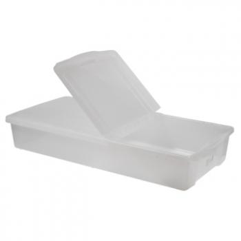 3 879 р. Короб для хранения IRIS UNDER-BED PLASTIC BOX 46л, прозрачный IRIS OHYAMA ub950cl  с доставкой в г. Майкоп. Увеличить фотографию 2