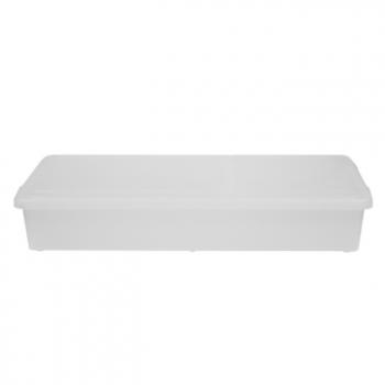 3 879 р. Короб для хранения IRIS UNDER-BED PLASTIC BOX 46л, прозрачный IRIS OHYAMA ub950cl  с доставкой в г. Майкоп. Увеличить фотографию 3