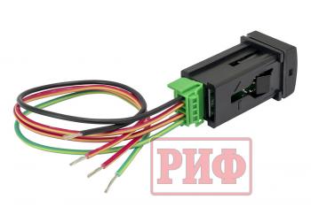 909 р. Кнопка ВКЛВЫКЛ, голубой, FRONT LIGHTS TOYOTA 22x22 РИФ rif22-1-7111904  с доставкой в г. Майкоп. Увеличить фотографию 4