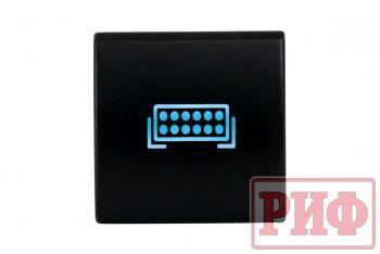 909 р. Кнопка ВКЛВЫКЛ, голубой, FRONT LIGHTS TOYOTA 22x22 РИФ rif22-1-7111904  с доставкой в г. Майкоп. Увеличить фотографию 3