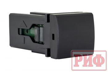 909 р. Кнопка ВКЛВЫКЛ, голубой, TOYOTA 22x22 (под гравировку) РИФ rif22-1-7112104  с доставкой в г. Майкоп. Увеличить фотографию 1