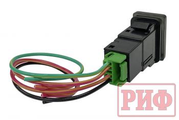 789 р. Кнопка ВКЛВЫКЛ, белый, COMPRESSOR TOYOTA 32x22 РИФ rif22-1-1104404  с доставкой в г. Майкоп. Увеличить фотографию 2