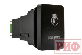 789 р. Кнопка ВКЛВЫКЛ, белый, COMPRESSOR TOYOTA 32x22 РИФ rif22-1-1104404  с доставкой в г. Майкоп. Увеличить фотографию 1