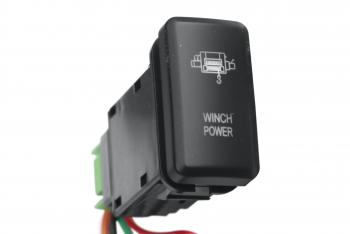 789 р. Кнопка ВКЛВЫКЛ, белый, WINCH POWER TOYOTA 40x20 РИФ rif22-1-1105004  с доставкой в г. Майкоп. Увеличить фотографию 1