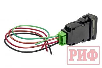 789 р. Кнопка ВКЛВЫКЛ, белый, REAR DIFF LOCK TOYOTA 40x20 горизонтальная РИФ rif22-1-1109614  с доставкой в г. Майкоп. Увеличить фотографию 3